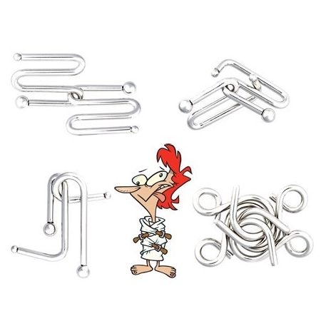 Eureka ŁAMIGŁÓWKI METALOWE 4 szt Zestaw  Fioletowy  Ball Puzzles